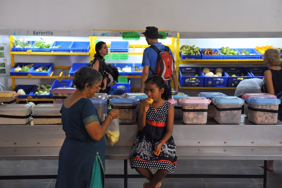 PTDC'S biscuit and  vegetable counter