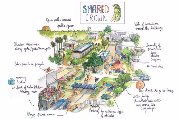 Imagined Crown at Solar Kitchen roundabout