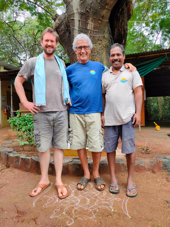 From left: Chaitanya, Ricardo and Dhanasu