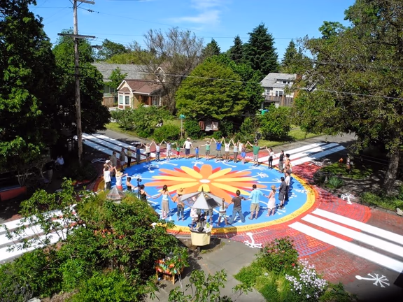 Celebrating the renovation of a crossing