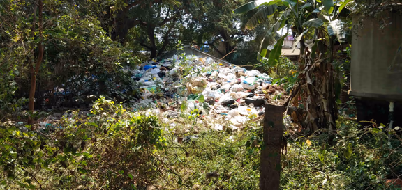A waste dump in Kuilapalayam awaits cleaning out
