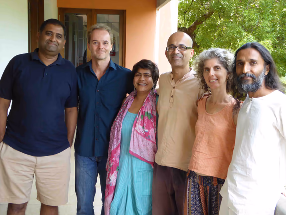 From left: Lalit, Mike, Anita, Min, Sophie, Manoj