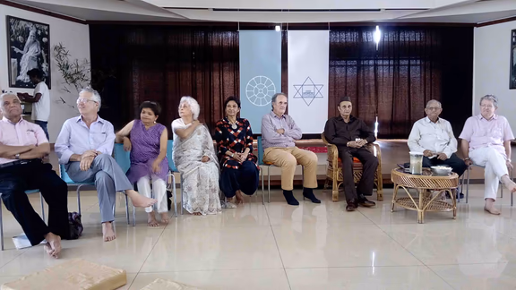 The members of the Governing Board  and International Advisory Council (lAC) at the community gathering at the Unity Pavilion on September 8th