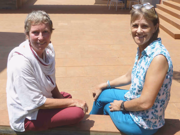 Elaine (left) and Fabienne