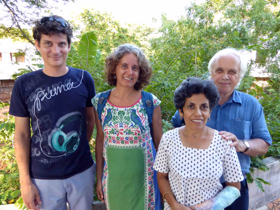 From left: Kumbha, Kathy, Abha and Alain