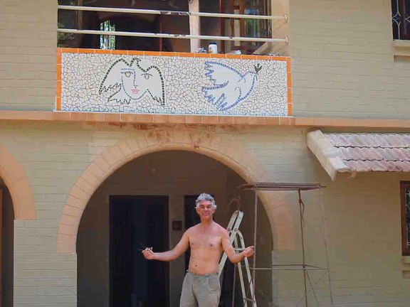 Tency with the mosaics