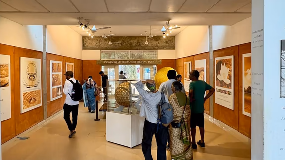 Inside the Auroville Information Centre