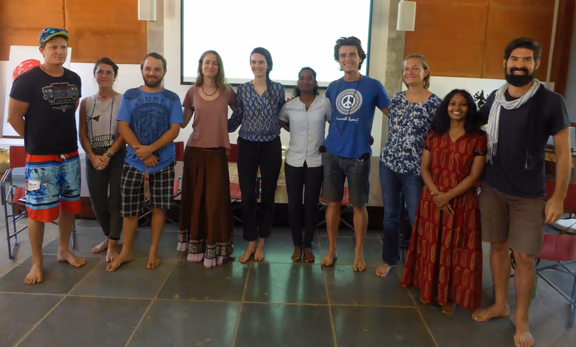From left: Luca, Aurrima, Kim, Sandra, Bhakti, Manjula, Michael, Krishna, Aparajita, Juan Andres