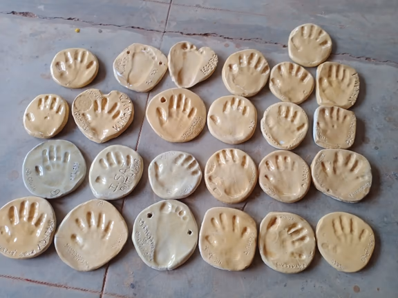 Hand-printed clay tablets
