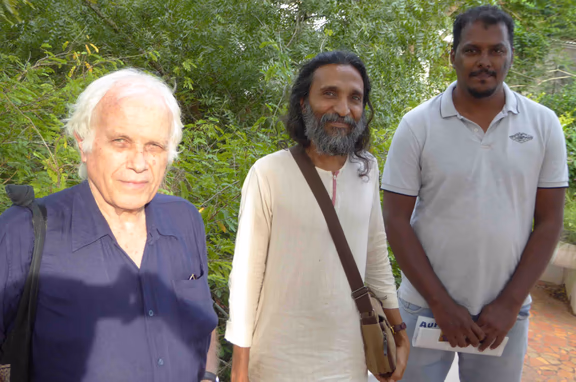 From left: Alain, Manoj and Sathish