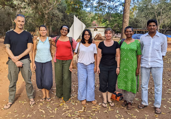 From left: Fabian, Tanja, Shailaja, Neha, Dorle, Mona, Ganesh