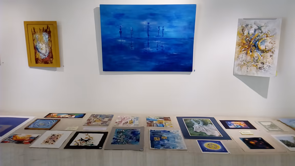 Auroville art for sale at the art auction for the land