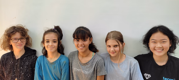 1 From left: Maisie, Manu, Chandni, Mohini, Lea