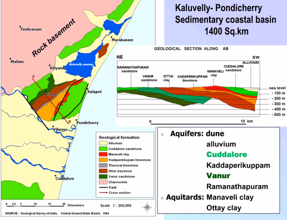 Map of the immediate bioregion of Auroville