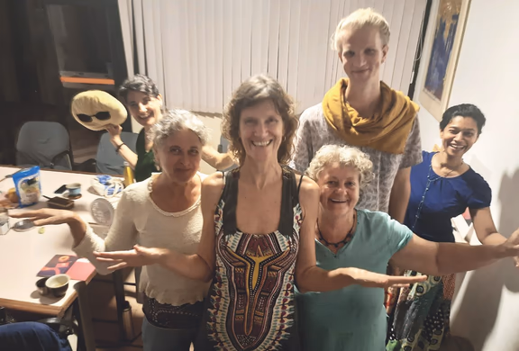 A group in ‘Delta’ formation