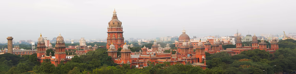 Aerial view of the Madras High Court